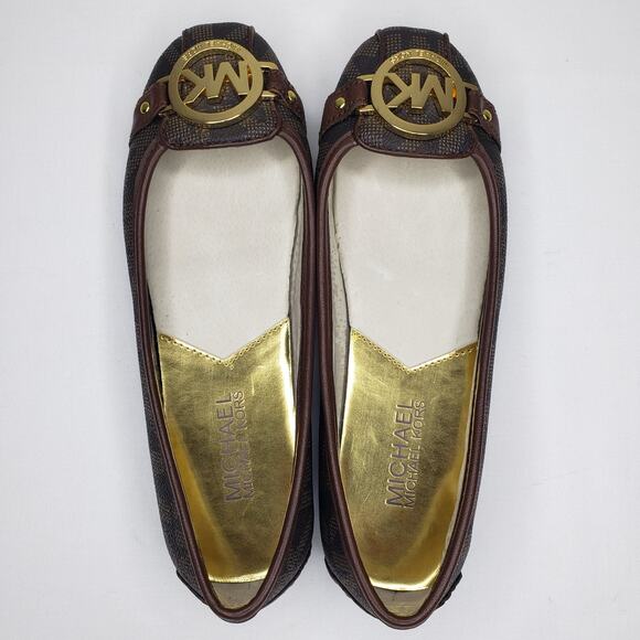 MICHAEL KORS Fulton Studded Logo Moccasin Women's Size US 5 M Brown - Picture 10 of 10